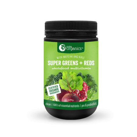 Nutra Organics Supergreens + Reds Multivitamin 150g